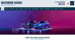 Desktop Screenshot of heathrowsuzuki.co.uk